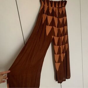 Lotus and Lime Kimono top and pant bottom set